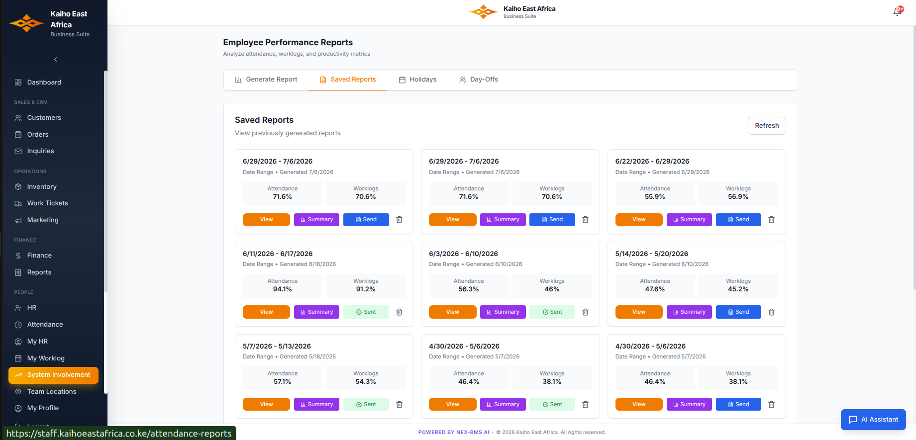 Kaiho East Africa — AI-Powered Business Intelligence Platform
